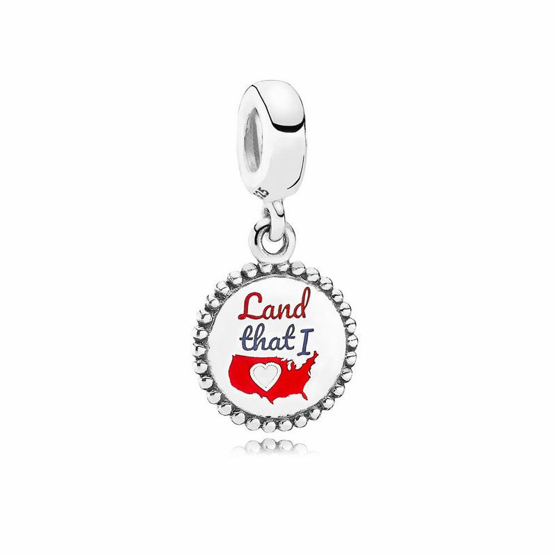 Pandora Land That I Love Dangle Charm - Sterling Silver - Canada | PI5749ZX